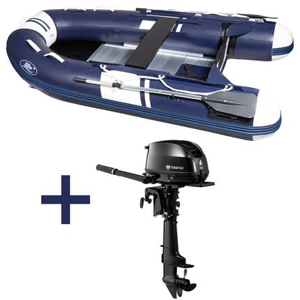 Hibo PRO Rubberboot Style Donkerblauw/Wit 2.70 Met Buitenboordmotor Tohatsu