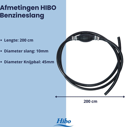 Hibo Benzineslang 2 meter voor buitenboordmotor
