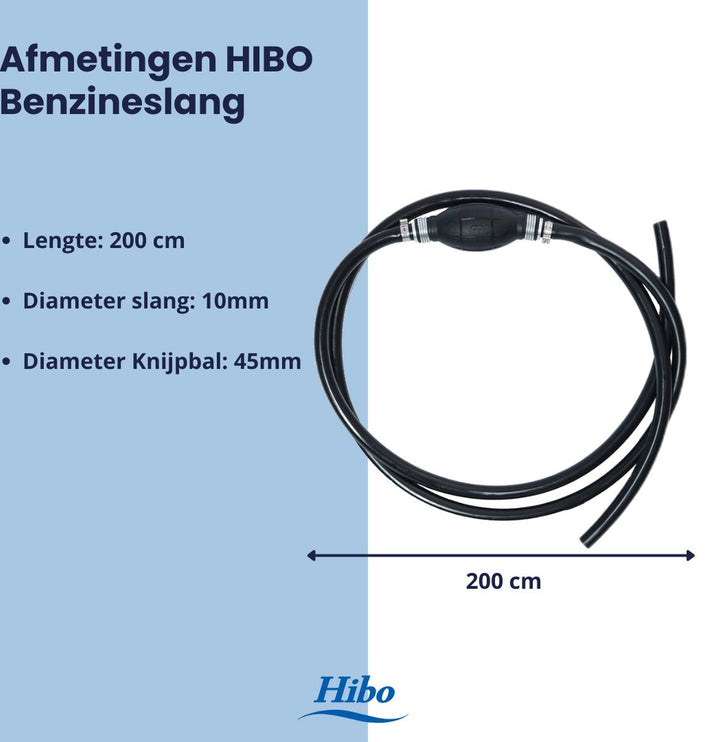 Hibo Benzineslang 2 meter voor buitenboordmotor