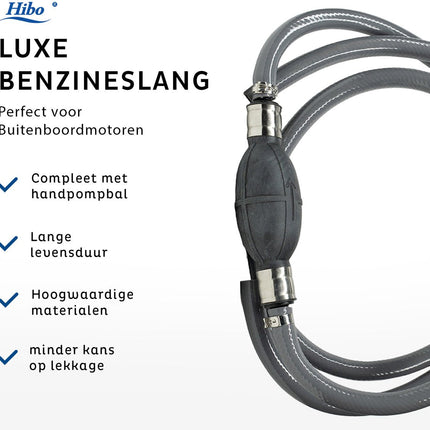 HIBO Luxe Benzineslang 2 meter voor buitenboordmotor