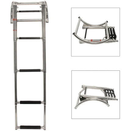 Hibo Zwemtrap Rubberboot 4-treden RVS