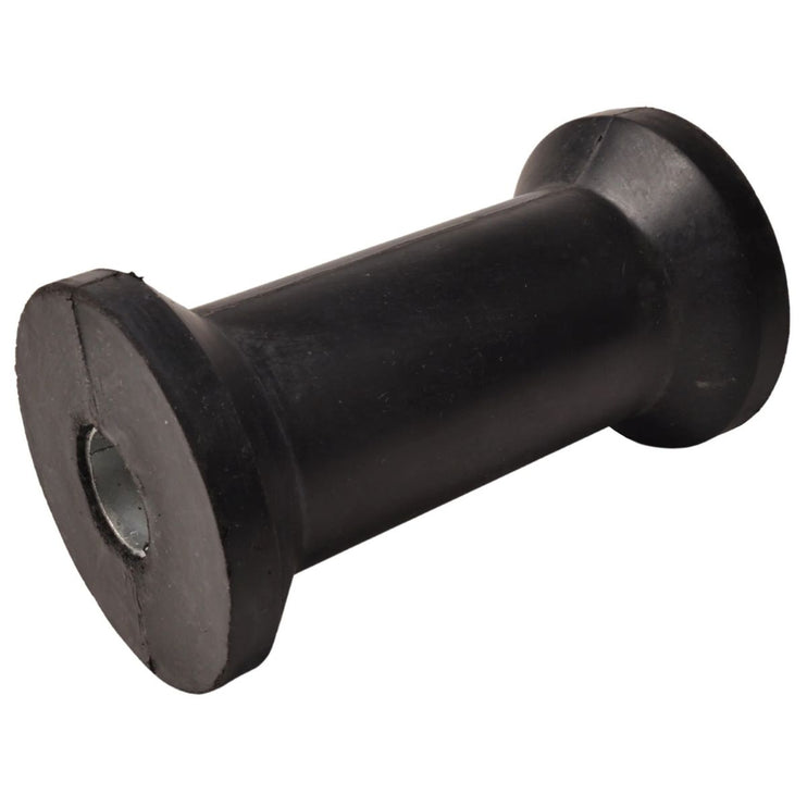 Kielrol Zwart 133x75mm asgat 22mm