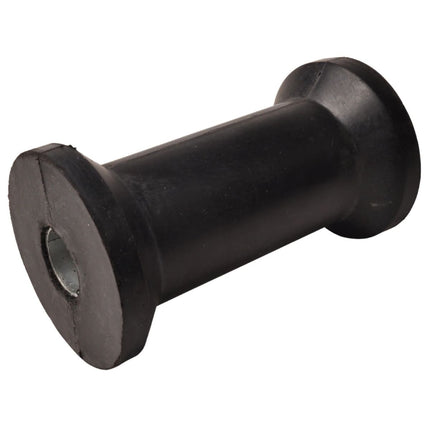 Kielrol Zwart 133x75mm asgat 22mm